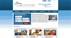 Desktop Screenshot of cruiseporthotels.com