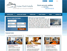 Tablet Screenshot of cruiseporthotels.com